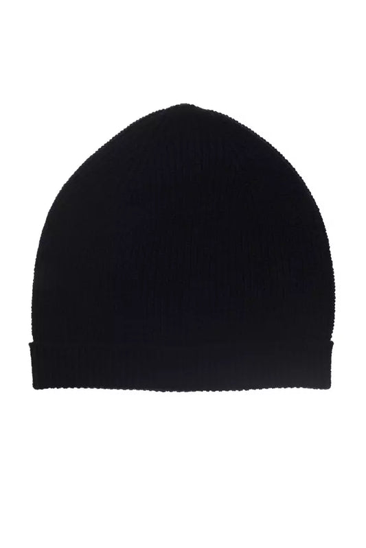 Alpha Studio Blue Merino Wool Men Hat Alpha Studio