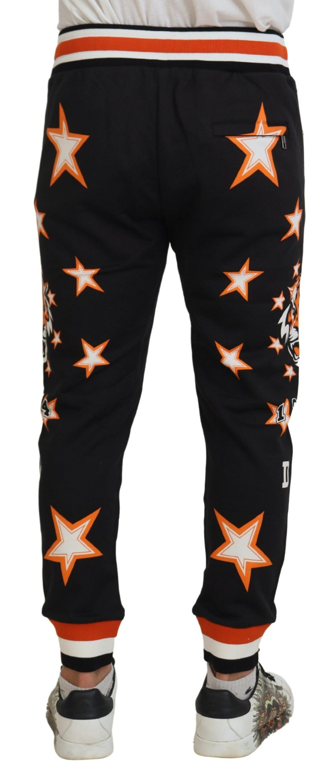 Dolce & Gabbana Elegant Black Star Casual Sweatpants Dolce & Gabbana