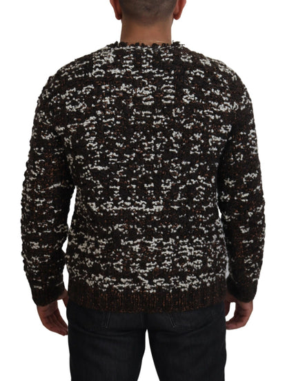 Dolce & Gabbana Elegant Bronze Knit Pullover Sweater Dolce & Gabbana