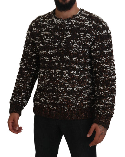 Dolce & Gabbana Elegant Bronze Knit Pullover Sweater Dolce & Gabbana