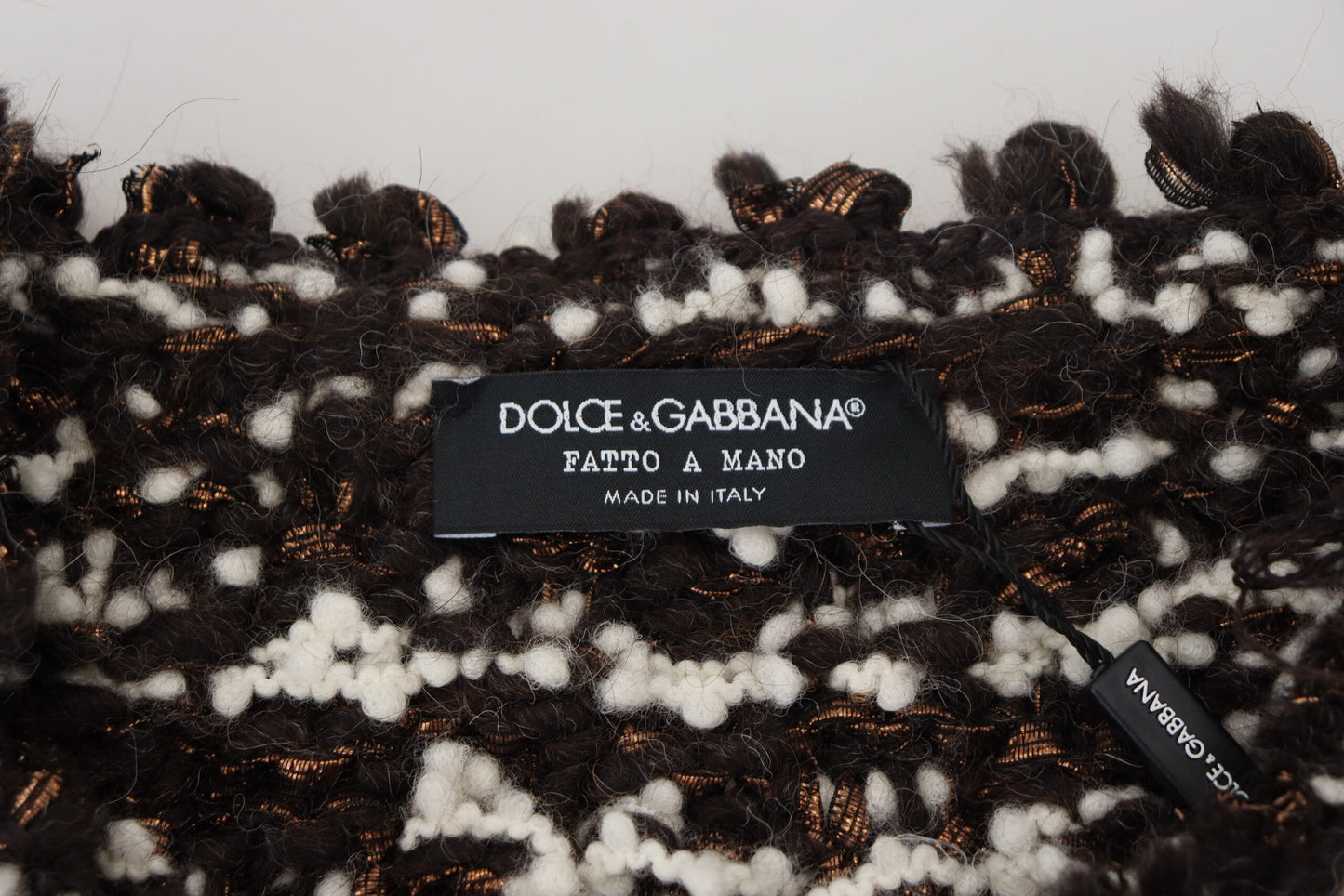 Dolce & Gabbana Elegant Bronze Knit Pullover Sweater Dolce & Gabbana