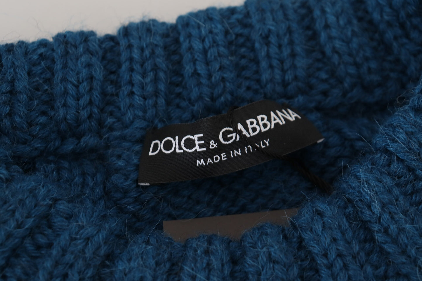 Dolce & Gabbana Elegant Blue Crewneck Sweater Dolce & Gabbana