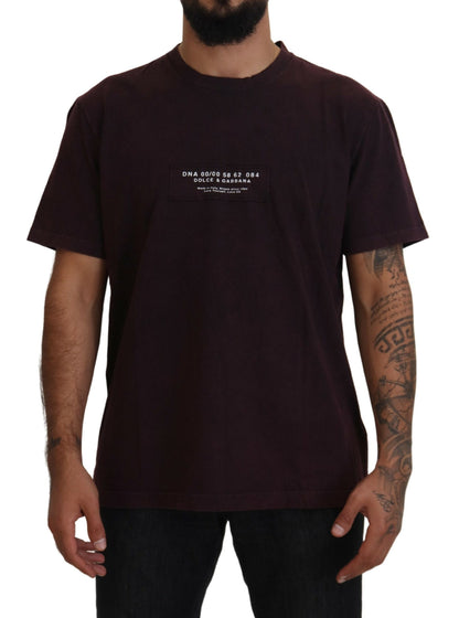 Dolce & Gabbana Elegant Bordeaux Crewneck Tee Dolce & Gabbana