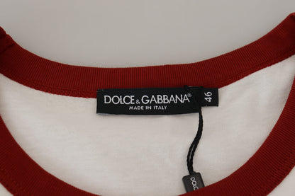 Dolce & Gabbana Elegant White Crewneck Cotton T-Shirt Dolce & Gabbana