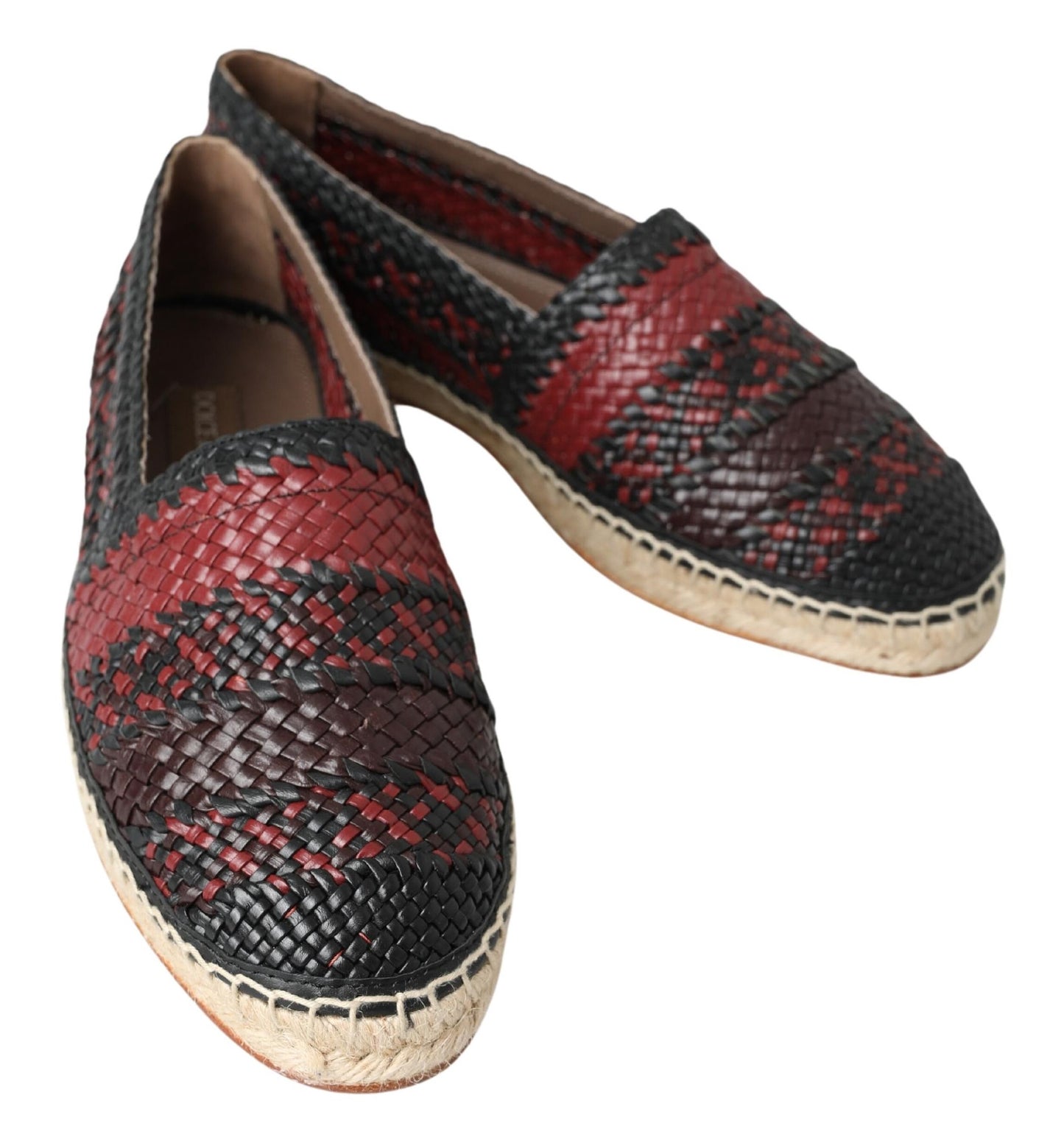 Dolce & Gabbana Elegant Woven Leather Espadrilles Dolce & Gabbana