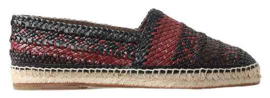 Dolce & Gabbana Elegant Woven Leather Espadrilles Dolce & Gabbana