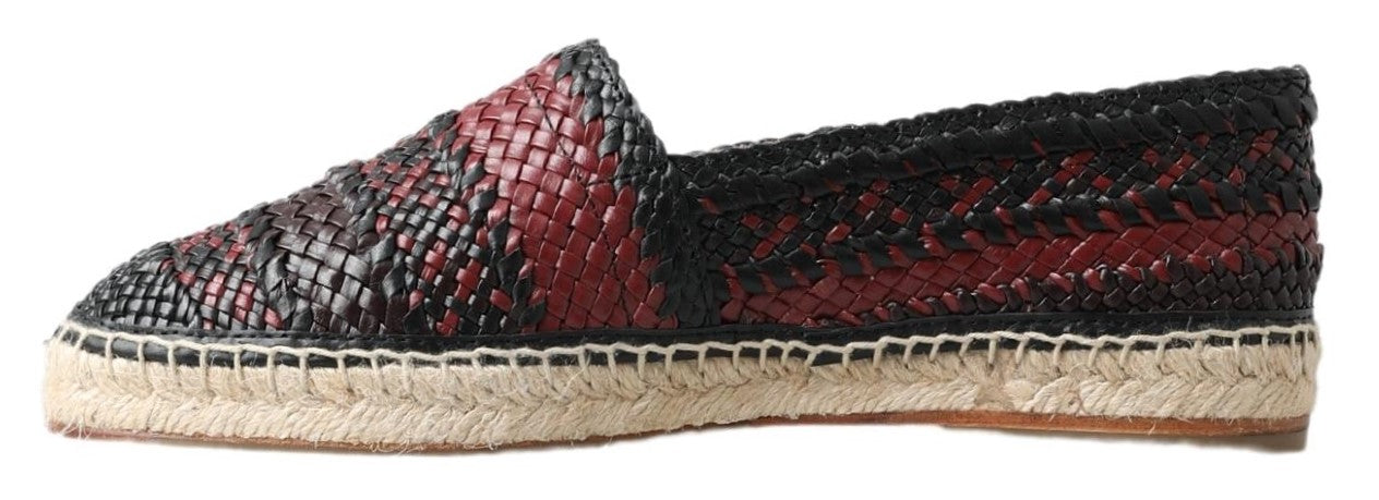 Dolce & Gabbana Elegant Woven Leather Espadrilles Dolce & Gabbana