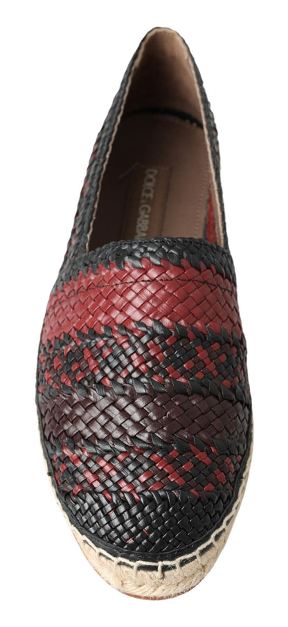 Dolce & Gabbana Elegant Woven Leather Espadrilles Dolce & Gabbana