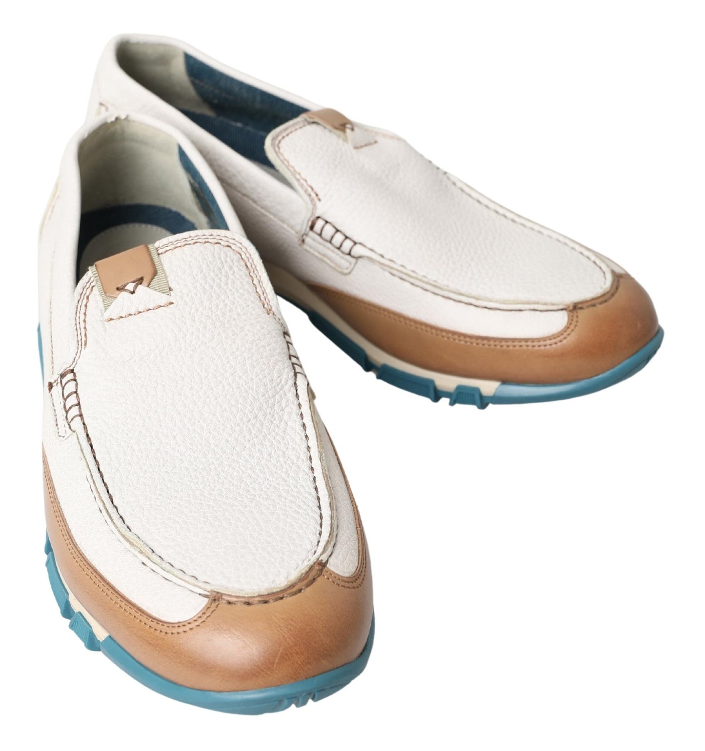 Dolce & Gabbana Elegant White Leather Slipper Loafers Dolce & Gabbana