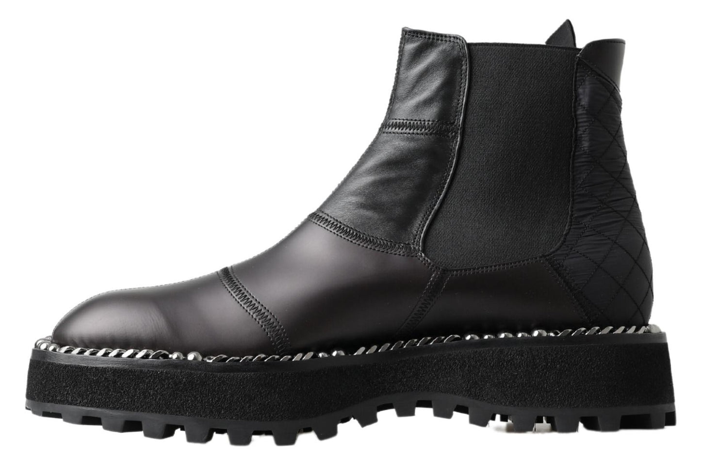 Dolce & Gabbana Elegant Black Ankle Stretch Slip On Boots Dolce & Gabbana