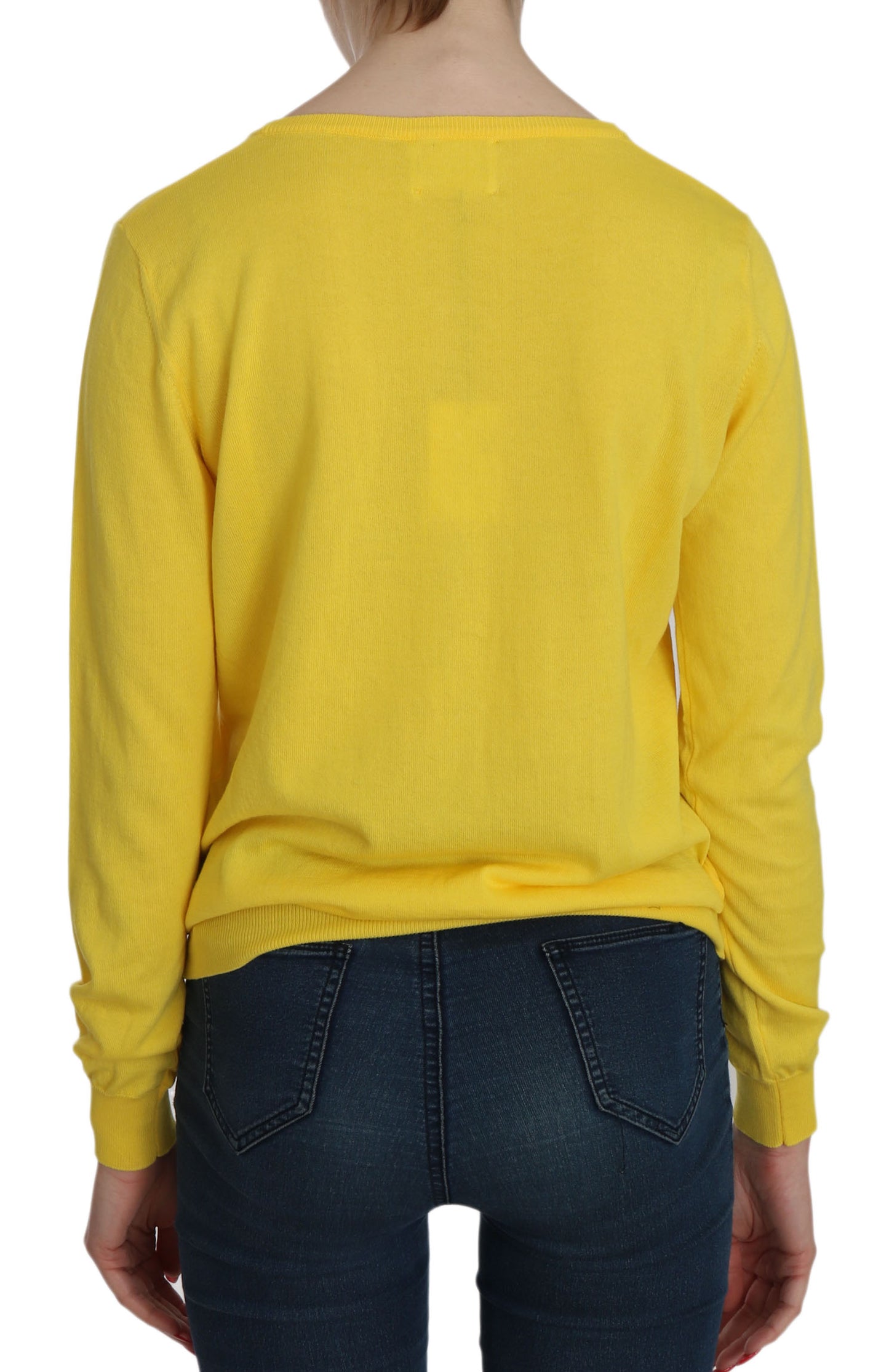 Jucca Radiant Yellow Cotton Sweater Jucca