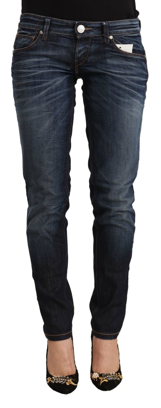 Acht Chic Slim Fit Blue Washed Jeans Acht