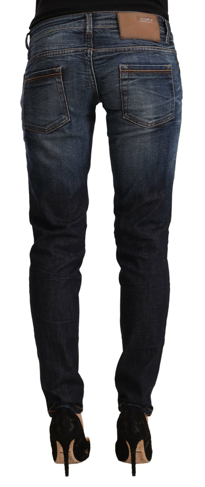 Acht Chic Slim Fit Blue Washed Jeans Acht