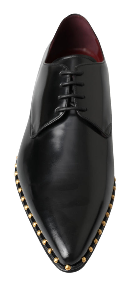 Dolce & Gabbana Elegant Studded Derby Formal Shoes Dolce & Gabbana