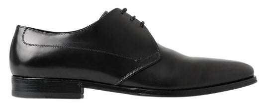 Dolce & Gabbana Classic Black Leather Derby Shoes Dolce & Gabbana