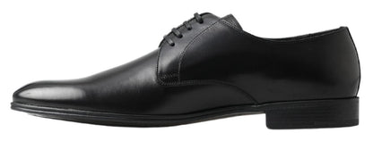 Dolce & Gabbana Classic Black Leather Derby Shoes Dolce & Gabbana