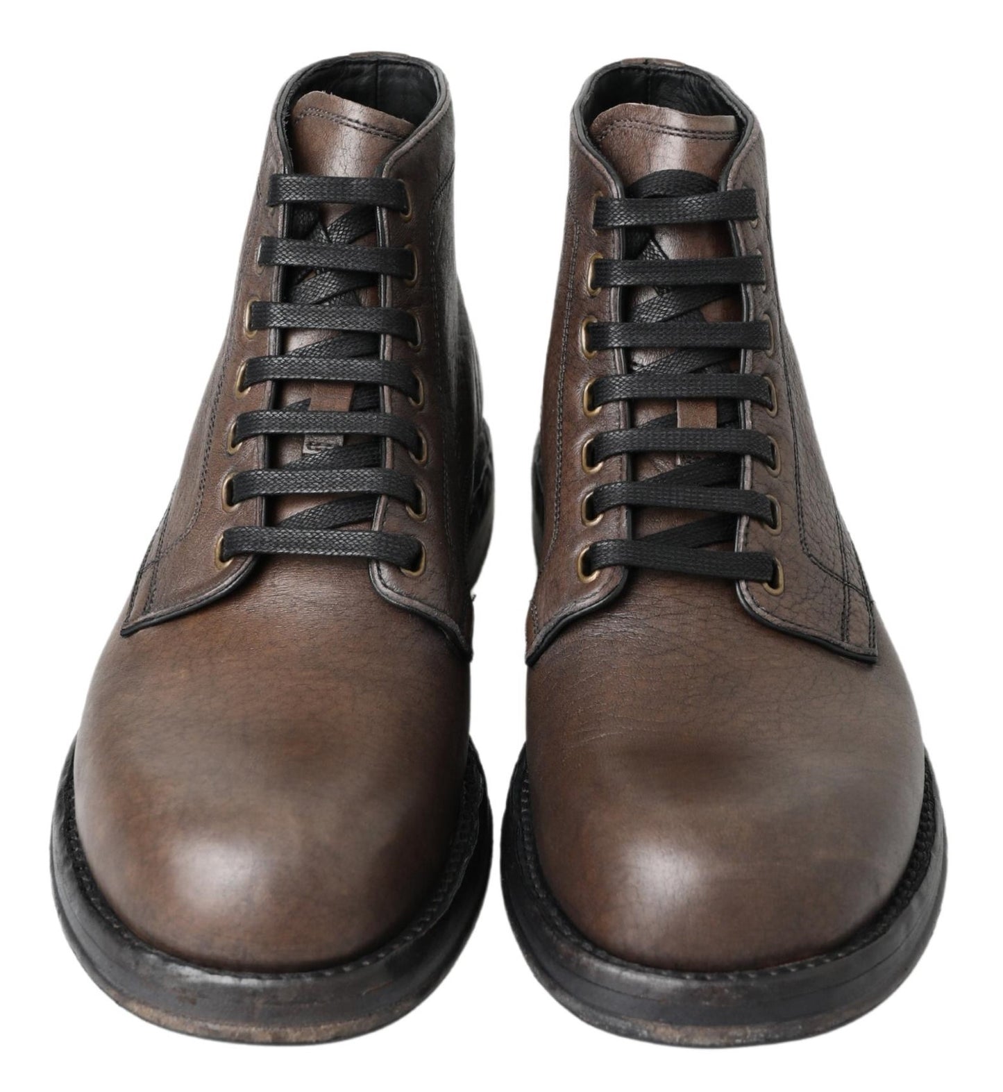 Dolce & Gabbana Elegant Horse Leather Lace-Up Boots Dolce & Gabbana