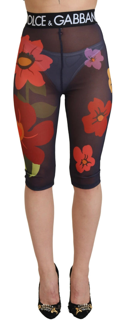 Dolce & Gabbana Elegant Floral Print High Waist Leggings Dolce & Gabbana