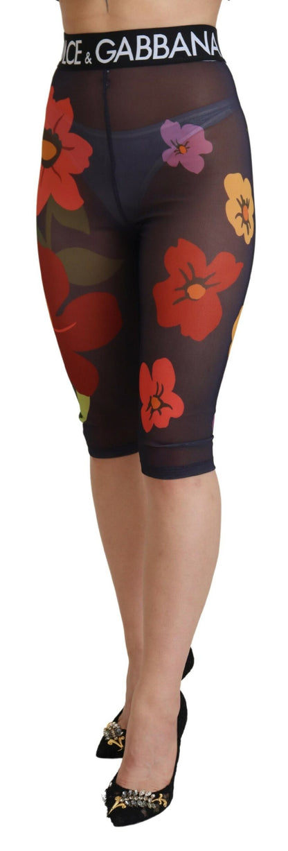 Dolce & Gabbana Elegant Floral Print High Waist Leggings Dolce & Gabbana