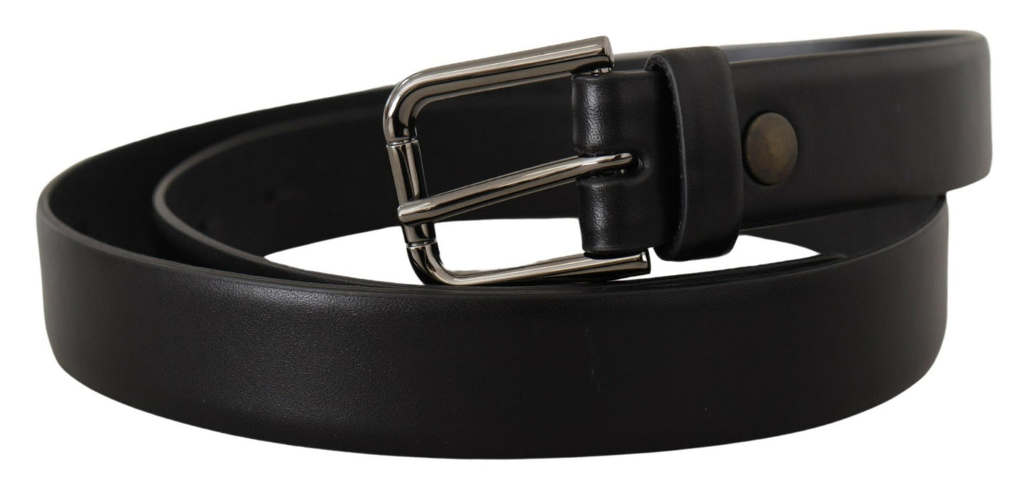 Dolce & Gabbana Elegant Black Leather Classic Belt Dolce & Gabbana