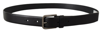 Dolce & Gabbana Elegant Black Leather Classic Belt Dolce & Gabbana