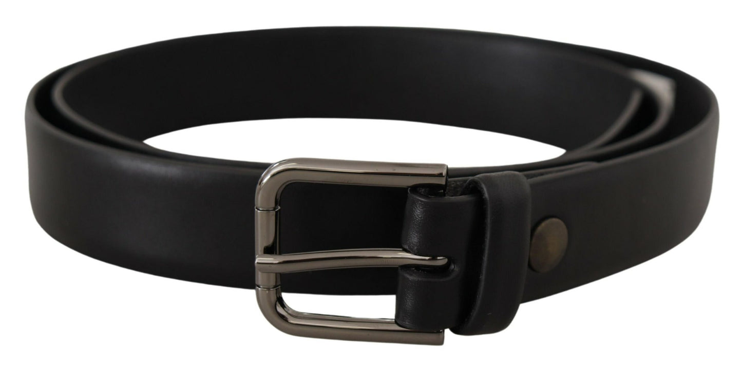 Dolce & Gabbana Elegant Black Leather Classic Belt Dolce & Gabbana