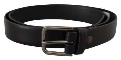 Dolce & Gabbana Elegant Black Leather Classic Belt Dolce & Gabbana