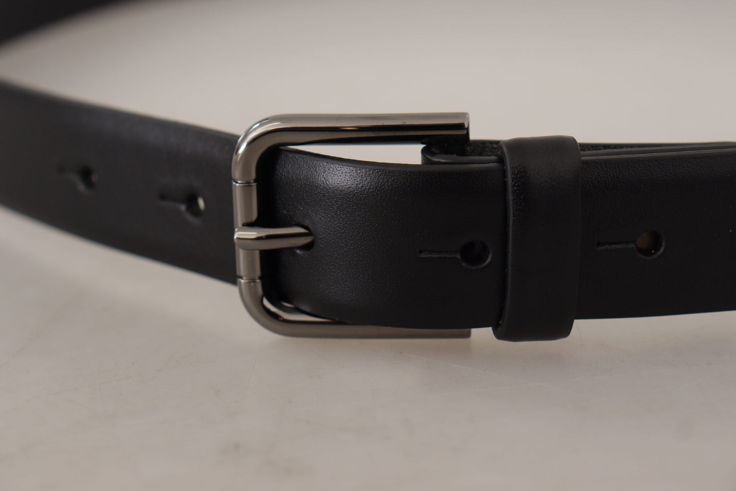 Dolce & Gabbana Elegant Black Leather Classic Belt Dolce & Gabbana