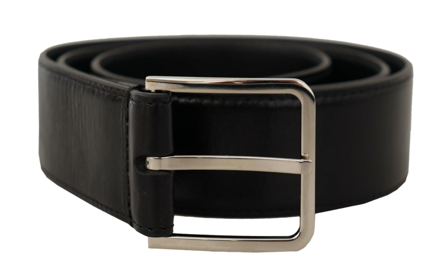 Dolce & Gabbana Elegant Leather Belt with Metal Buckle Dolce & Gabbana