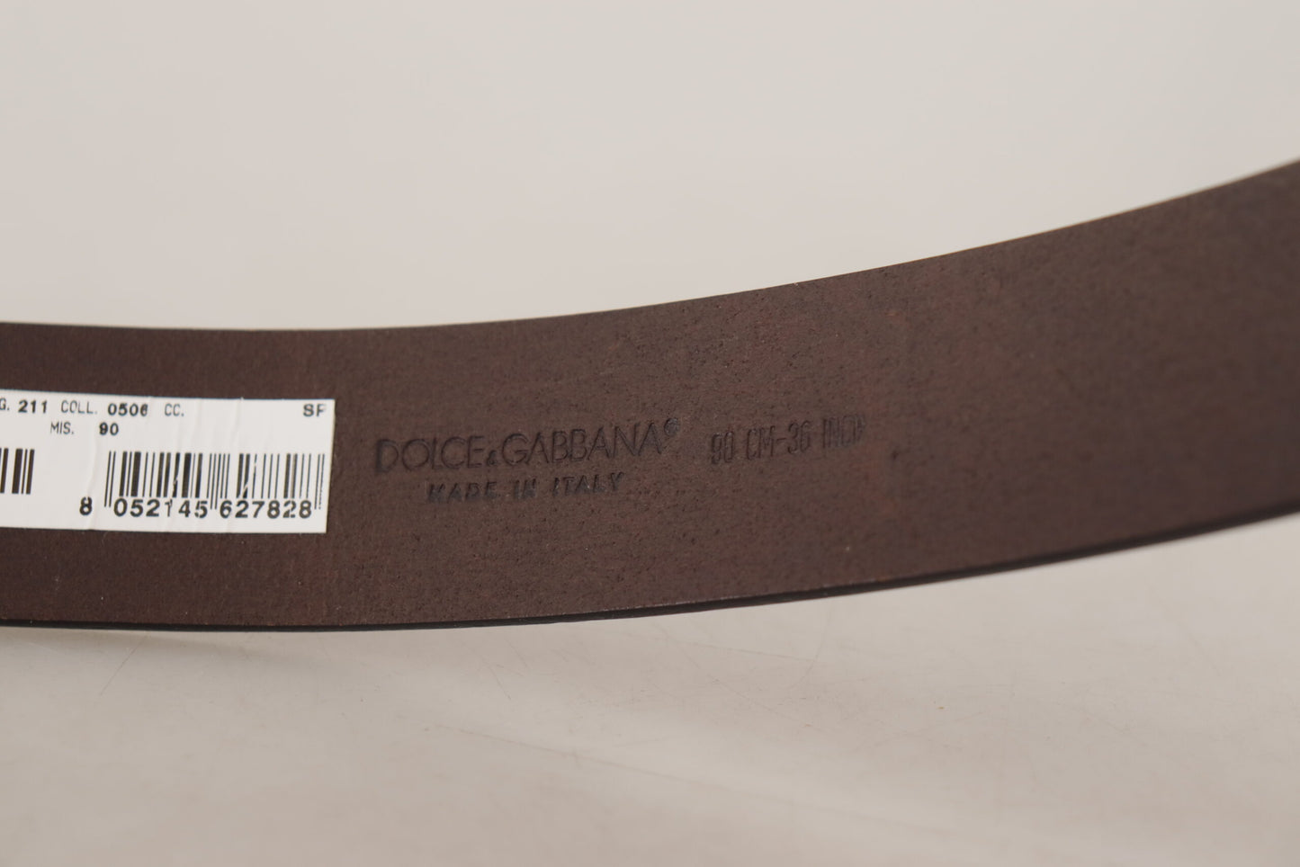 Dolce & Gabbana Elegant Dark Brown Leather Belt Dolce & Gabbana