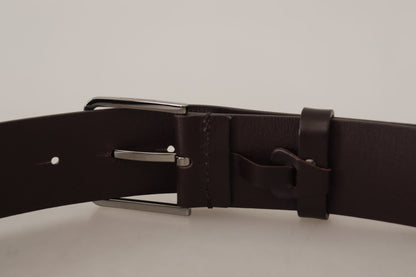 Dolce & Gabbana Elegant Dark Brown Leather Belt Dolce & Gabbana