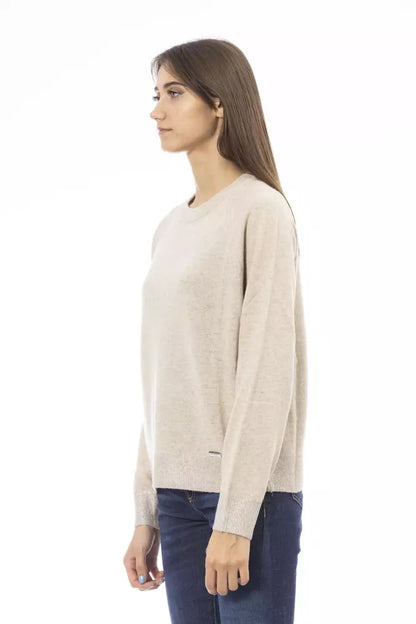 Baldinini Trend Beige Cashmere Women Sweater Baldinini Trend