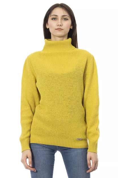 Baldinini Trend Yellow Wool Women Sweater Baldinini Trend