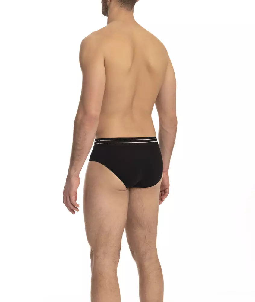 Cavalli Class Black Cotton Men Underwear Cavalli Class