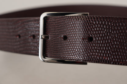 Dolce & Gabbana Elegant Dark Brown Leather Belt Dolce & Gabbana