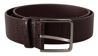 Dolce & Gabbana Elegant Dark Brown Leather Belt Dolce & Gabbana