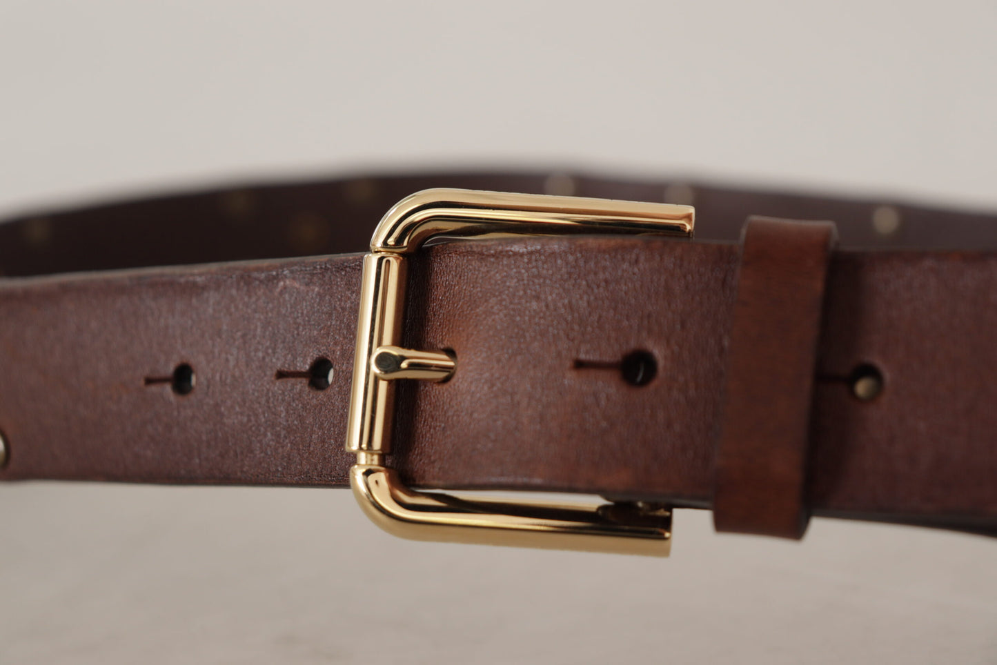 Dolce & Gabbana Elegant Leather Belt with Metal Buckle Dolce & Gabbana