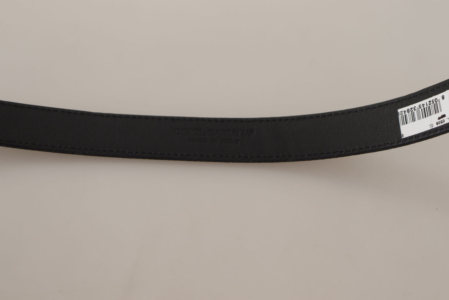 Dolce & Gabbana Elegant Black Canvas & Leather Belt Dolce & Gabbana