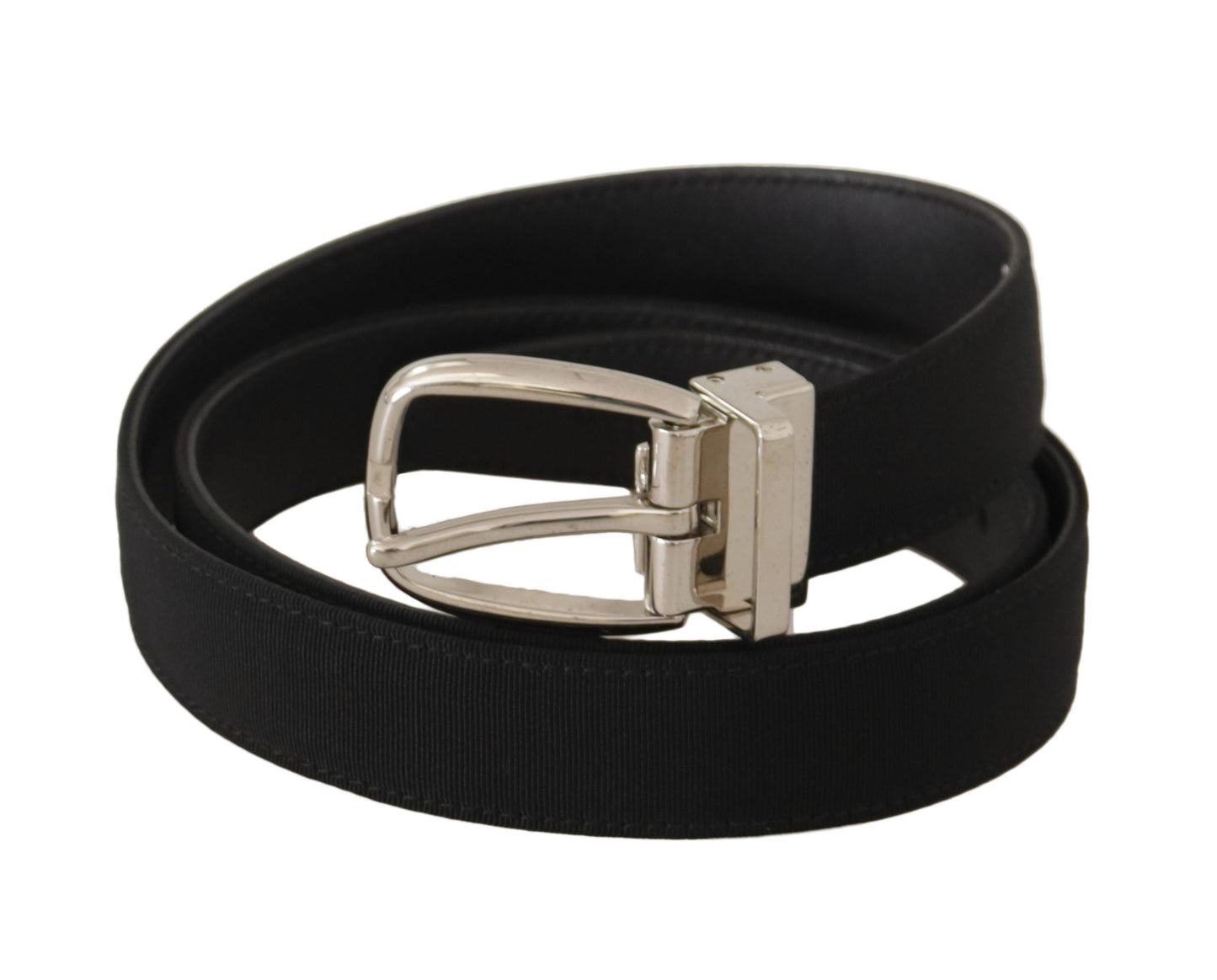 Dolce & Gabbana Elegant Engraved Buckle Leather Belt Dolce & Gabbana