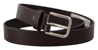 Dolce & Gabbana Elegant Leather Belt With Logo Buckle Dolce & Gabbana