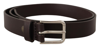 Dolce & Gabbana Elegant Leather Belt With Logo Buckle Dolce & Gabbana