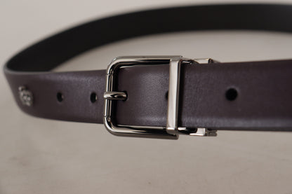 Dolce & Gabbana Elegant Dark Brown Leather Belt Dolce & Gabbana