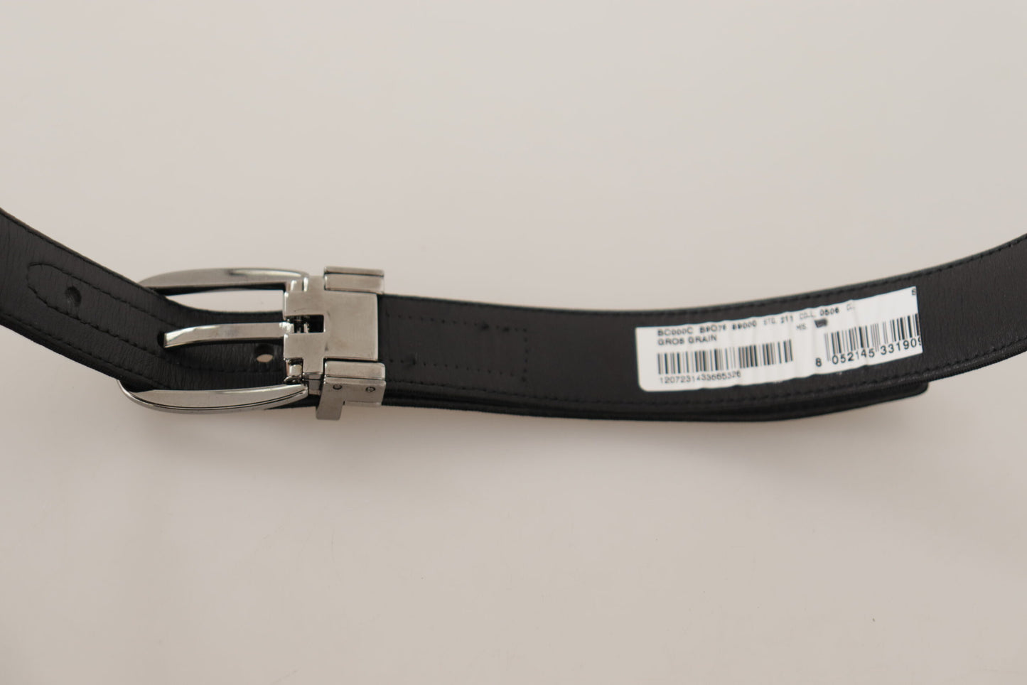 Dolce & Gabbana Elegant Black Leather Designer Belt Dolce & Gabbana