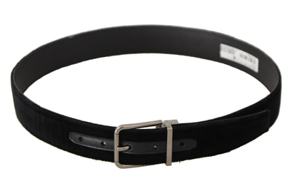 Dolce & Gabbana Sophisticated Velvet Leather Belt Dolce & Gabbana