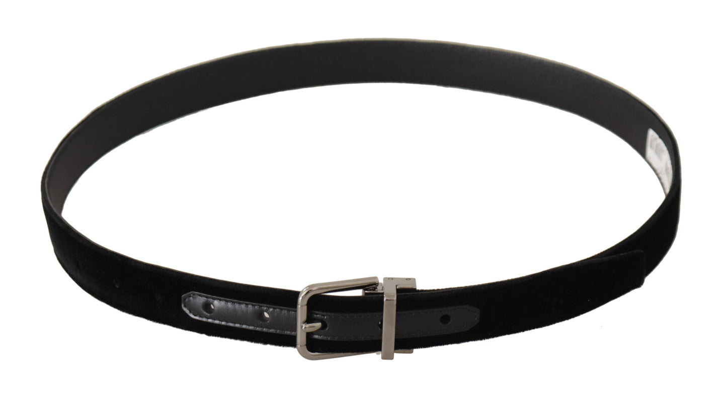 Dolce & Gabbana Elegant Velvet Designer Belt Dolce & Gabbana