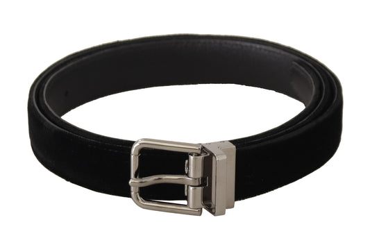 Dolce & Gabbana Elegant Velvet Designer Belt Dolce & Gabbana