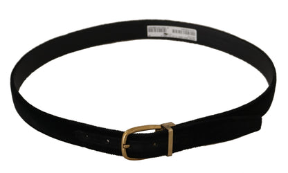 Dolce & Gabbana Chic Velvet Elegance Belt Dolce & Gabbana