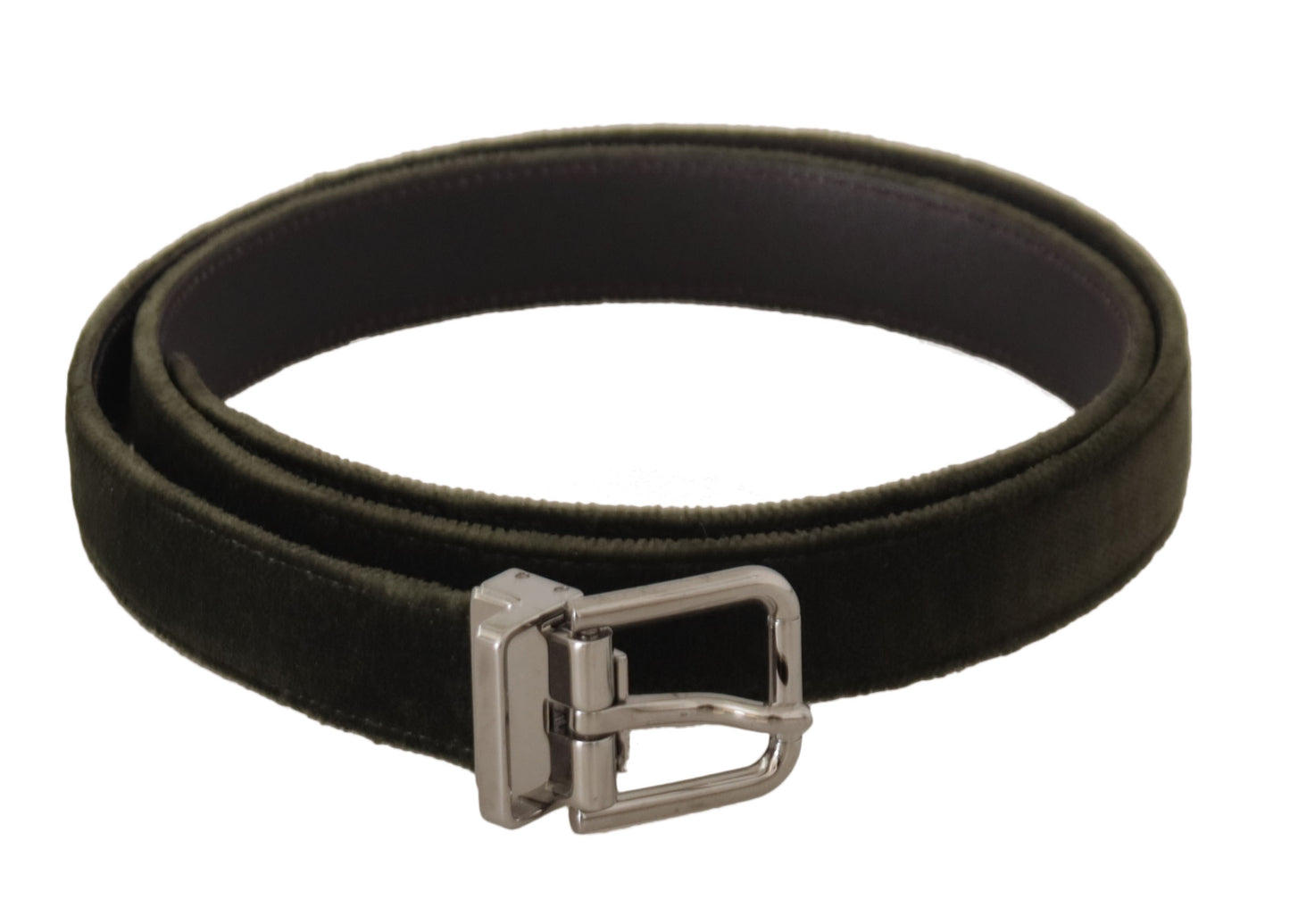 Dolce & Gabbana Elegant Velvet Leather Green Belt Dolce & Gabbana