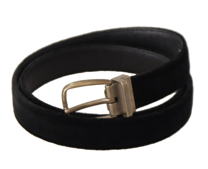 Dolce & Gabbana Elegant Black Leather Designer Belt Dolce & Gabbana