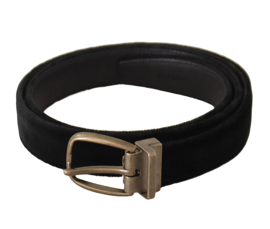 Dolce & Gabbana Elegant Black Leather Designer Belt Dolce & Gabbana